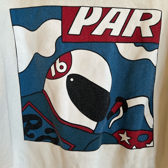 Parra hoodie in off white with fun artwork on back - Picture 3 of 4